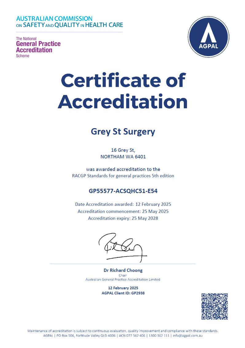 Certificate of Accreditation